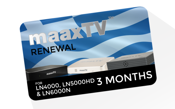 maaxTV Greek 3 Months Service Renewal
